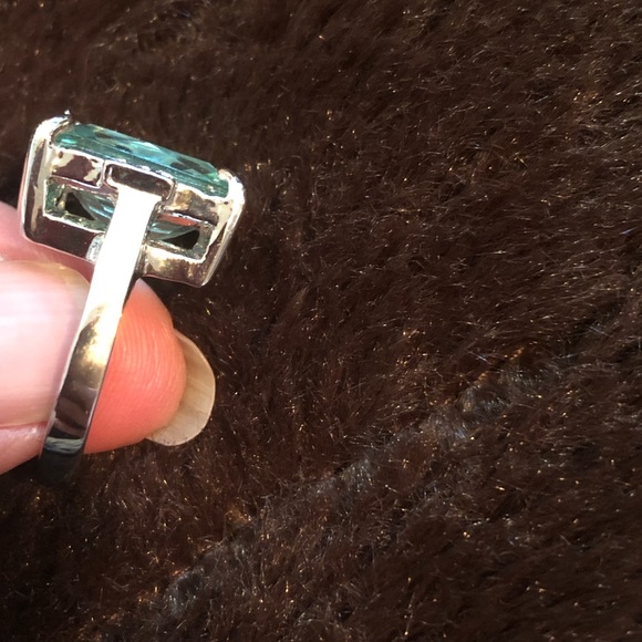 COPY - Aquamarine sterling silver ring - Size 8 - Picture 7 of 8